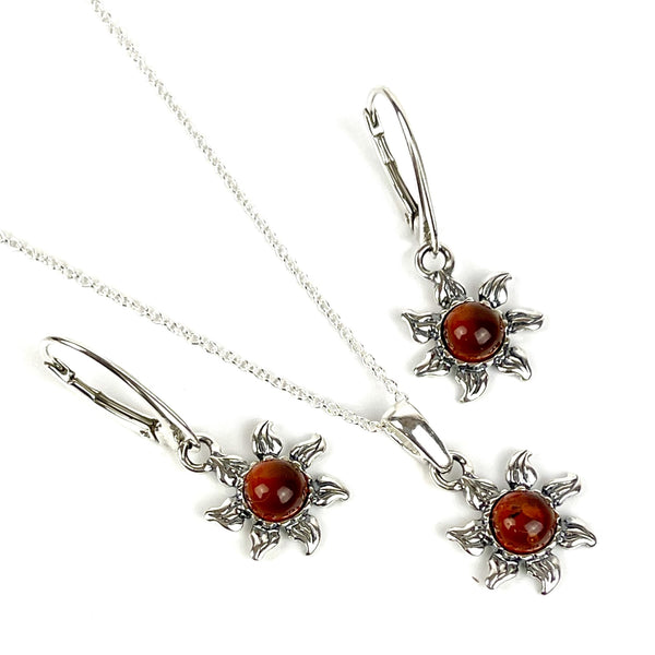 Amber Dainty Flower Jewellery Gift Set Media 1 of 6
