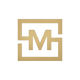 Gold SM monogram logo representing Simply Magnificent, luxury gifting brand