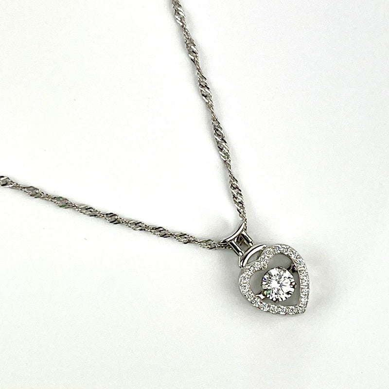 Dancing Stone; "SALSA" Sterling Silver Necklace Media 3 of 4