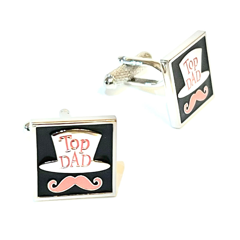 Cufflinks with message "Top DAD" 3
