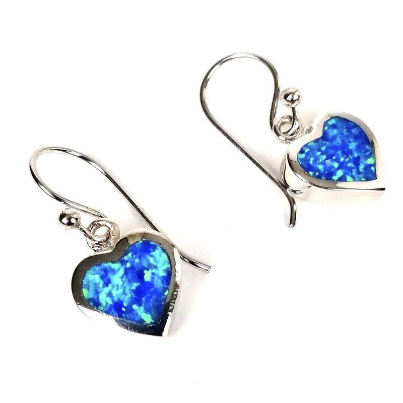 Drop heart earrings