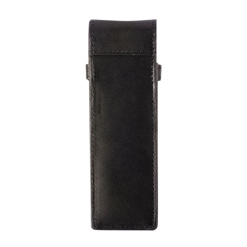 Tony Perotti Pen Pouch with flap for 2 pens (Black) 3