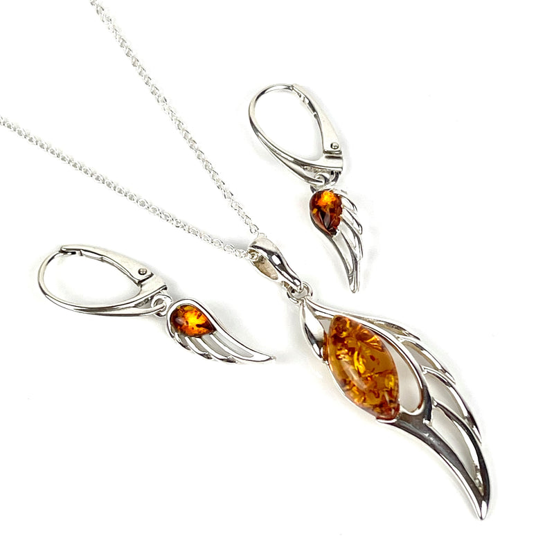Amber Angel Wing Jewellery Gift Set Media 1 of 6