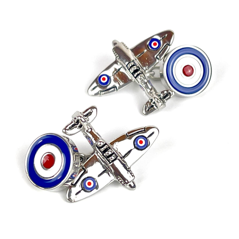 Aviation Spitfire RAF Chain Cufflinks Media 1 of 5