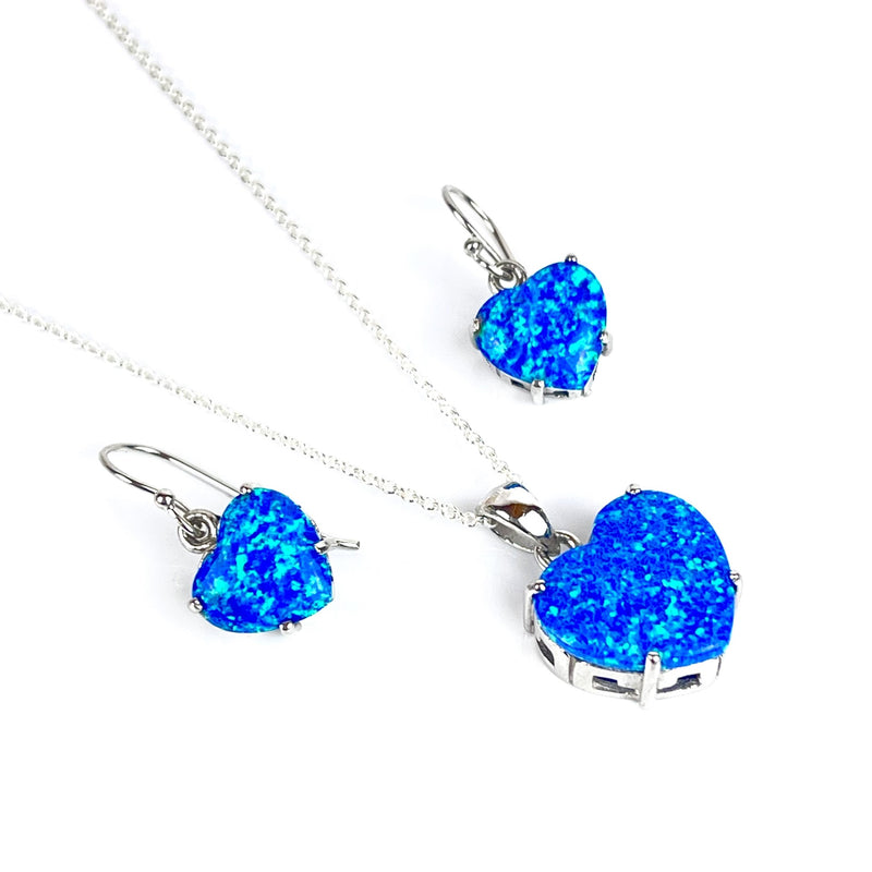 Blue Opal Exposed Heart Gift Set Media 1 of 6