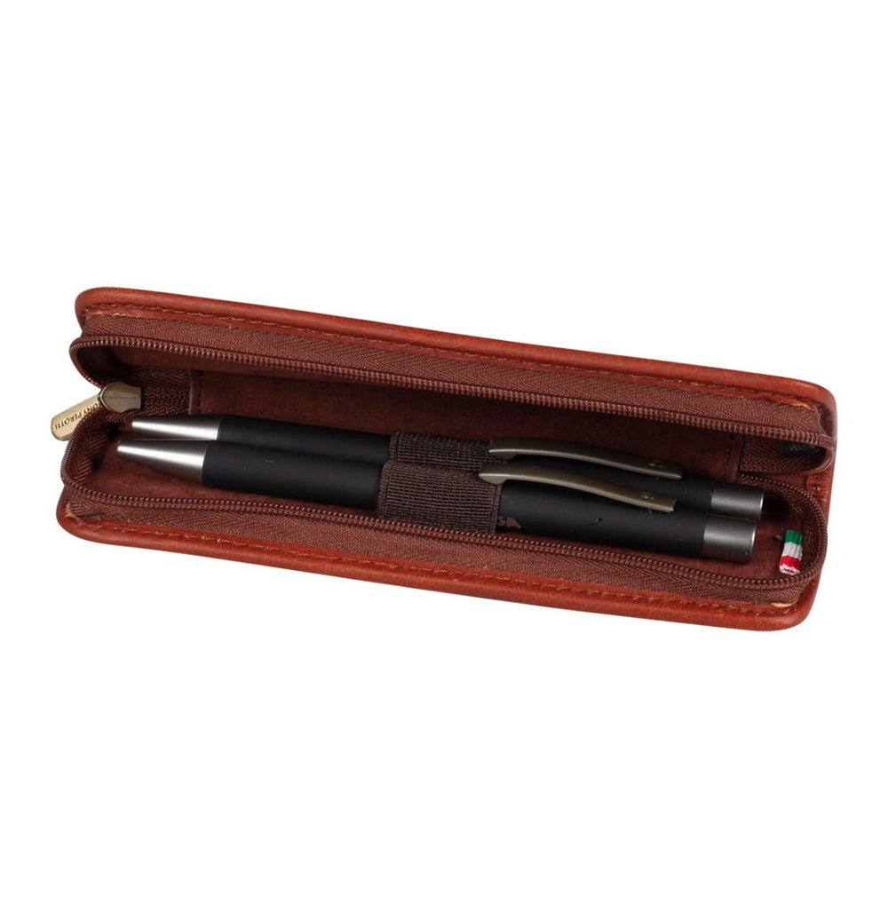 2 Pieces Pen Case, PU Leather Pen Case, Handmade Pen Case