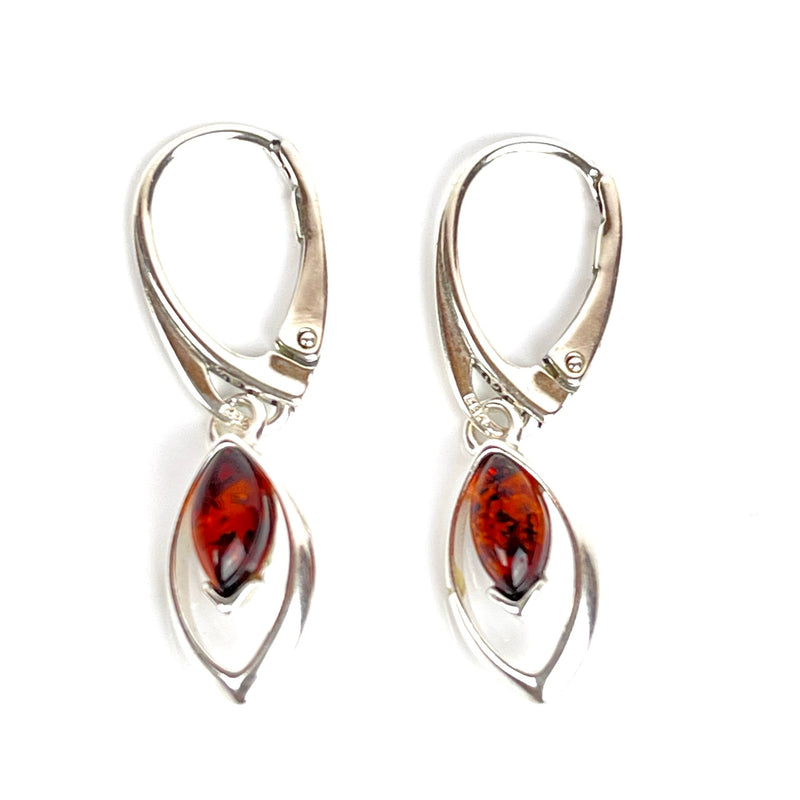 Dainty Amber Marquise Earrings Media 2 of 4