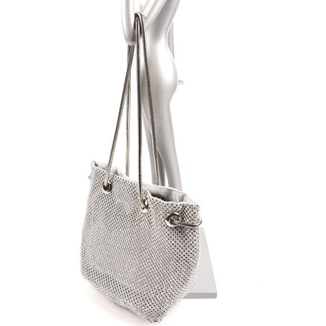 Diamante Evening Pouch - Silver Media 1 of 4