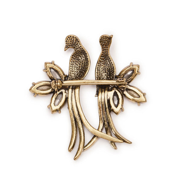 Love Birds: Elegant Vintage Style Brooch 3