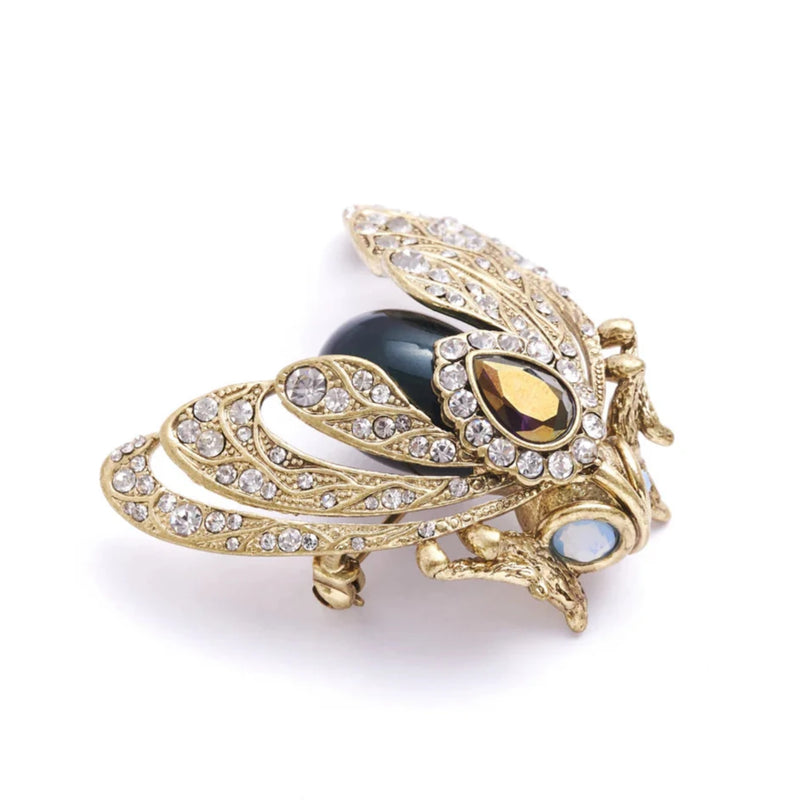 Moth Brooch Tahition Pearl 3
