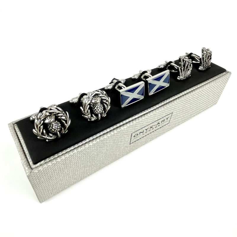 Scotland Cufflinks - 3 Pair Gift Set Media 1 of 3