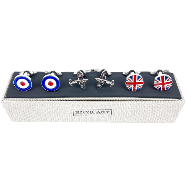 RAF Cufflinks - 3 Pair Gift Set Media 1 of 4