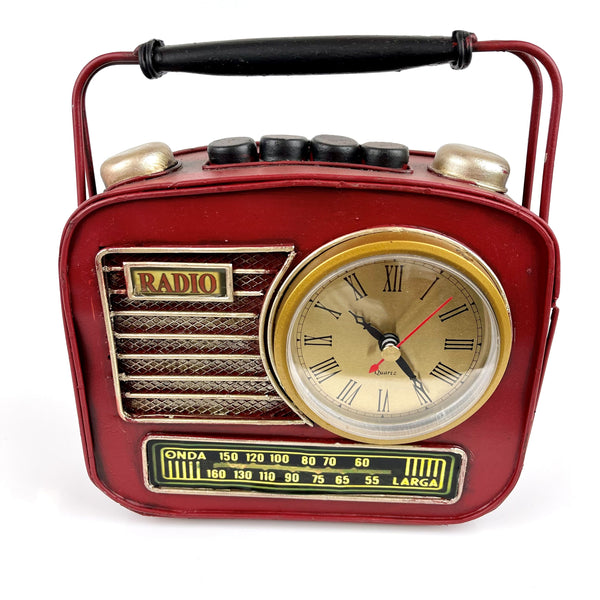 Retro Radio Style Coin Bank and Clock Media 1 of 4