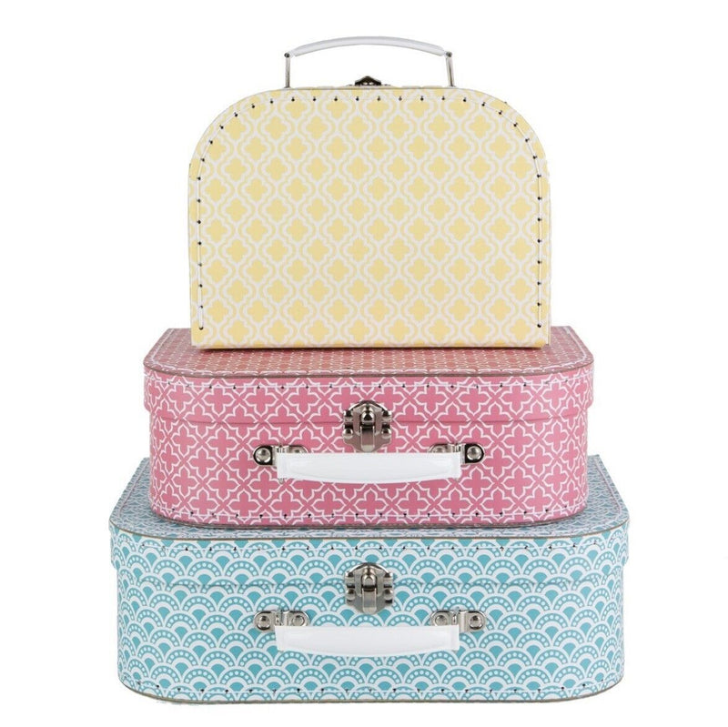 MOROCCAN GEOMETRICS SUITCASES - SET OF 3 Media 1 of 3