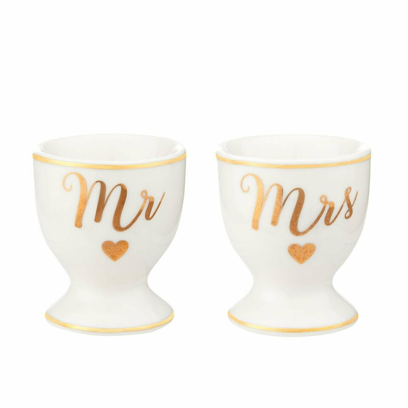ass & Belle Porcelain Mr & Mrs Egg Cups Media 2 of 2