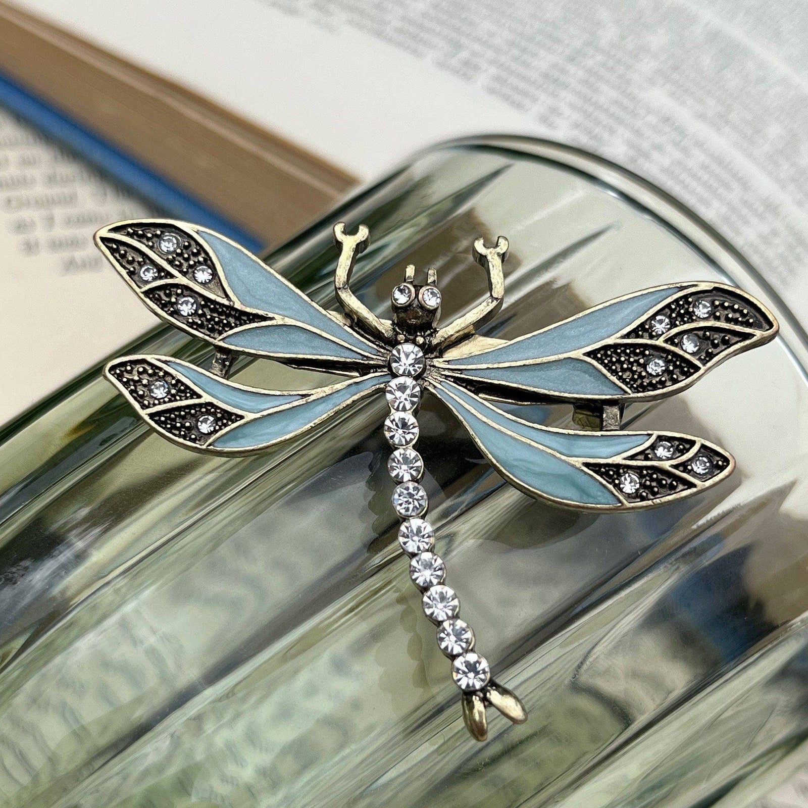 Vintage dragonfly brooch on sale