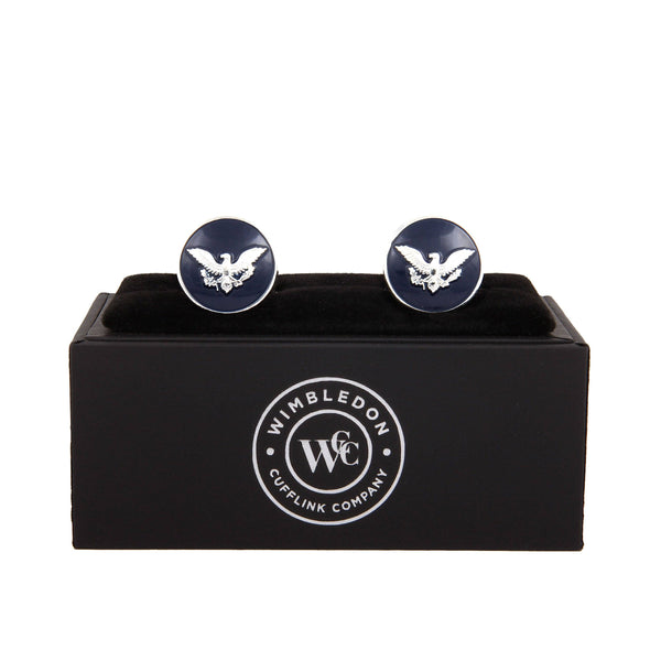 American Eagle Cufflinks displayed in premium presentation gift box.