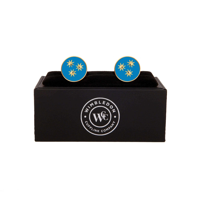 St Philip Neri Cufflink displayed in premium presentation gift box.