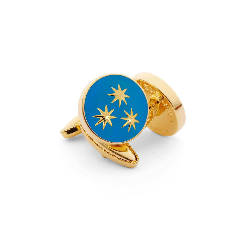 Side view of St Philip Neri Cufflink highlighting intricate craftsmanship.