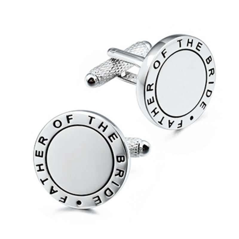 Father of The Bride Engravable Cufflinks