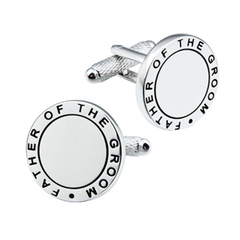 Father of The Groom Engravable Cufflinks