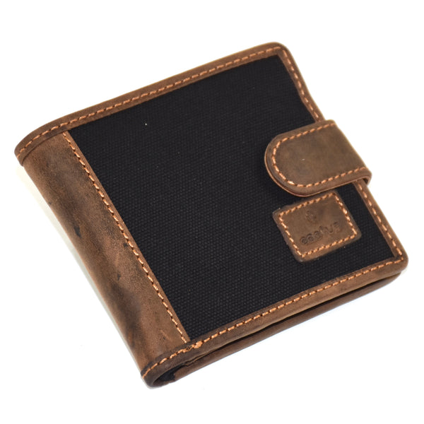 Cactus Tab Wallet with RFID - Black - Front