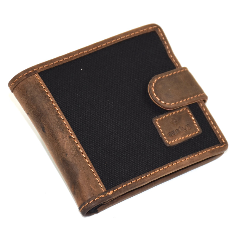 Cactus Tab Wallet with RFID - Black - Front