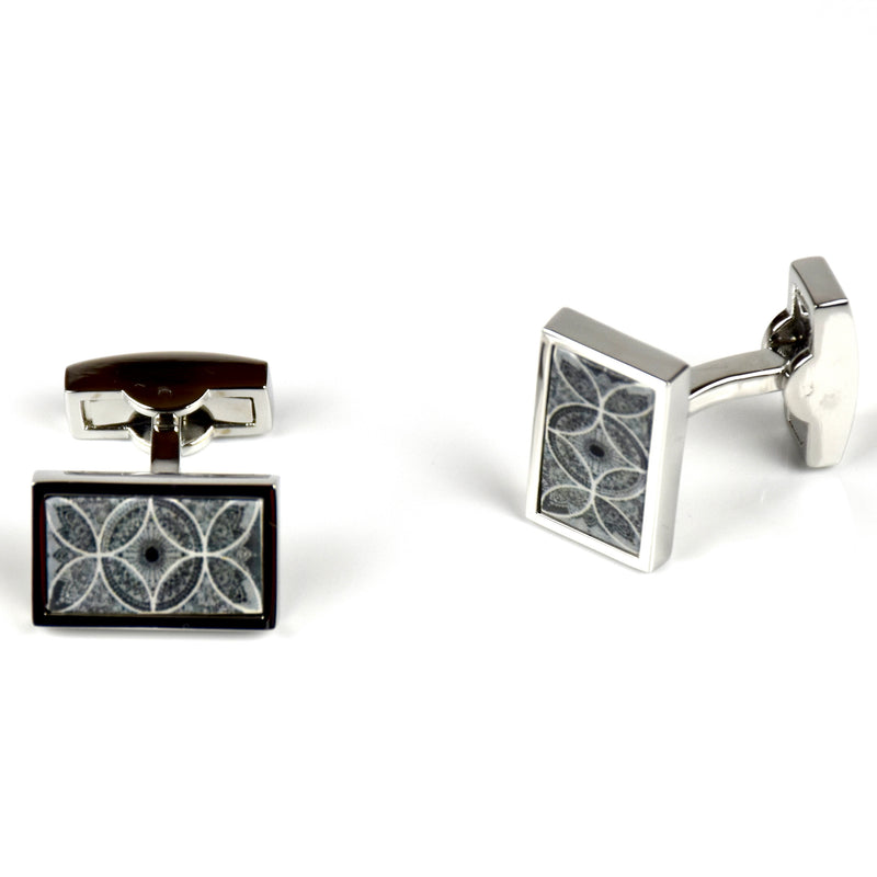 NOA Petal Cufflinks - Grey