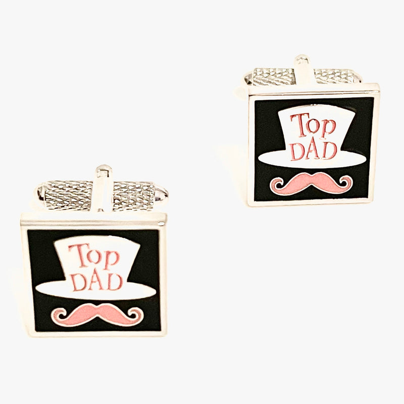 Cufflinks with message "Top DAD" 2