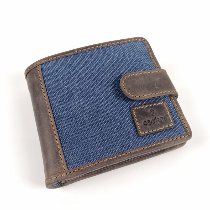 Cactus Tab Wallet with RFID - Denim