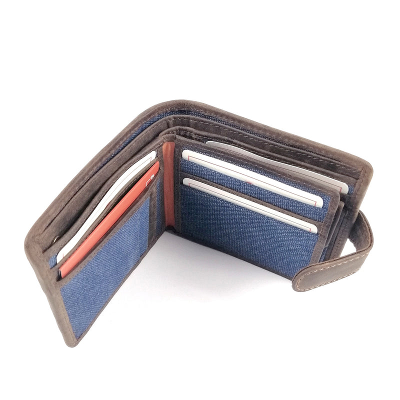 Cactus Tab Wallet with RFID - Denim 3