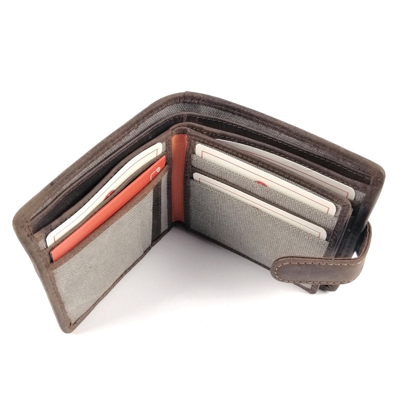 Cactus Tab Wallet RFID - Grey Open