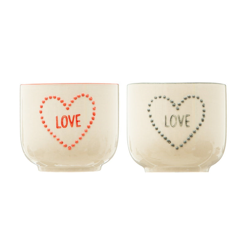 Love Heart Planters - Set of 2