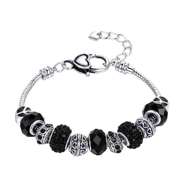 Nahal Bracelet Rhodium Plated & Bohemian Crystal