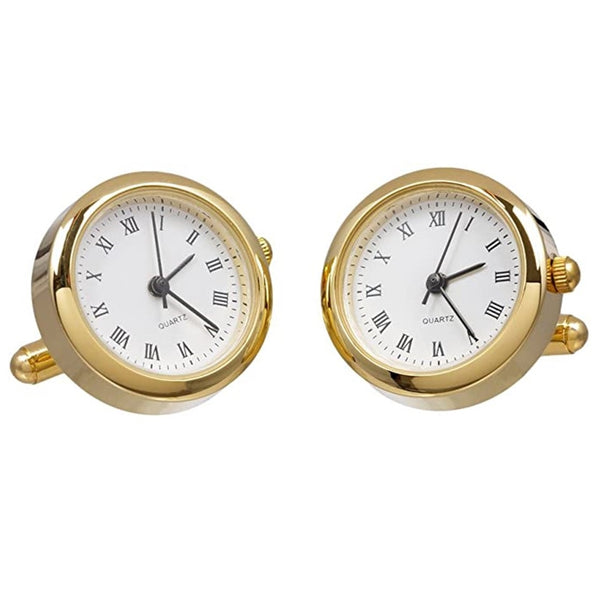 Watch Cufflink Round (Colour Gold)