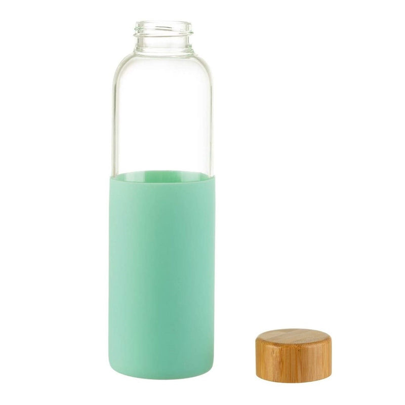 Mint Green Silicone Sleeve Water Bottle 2