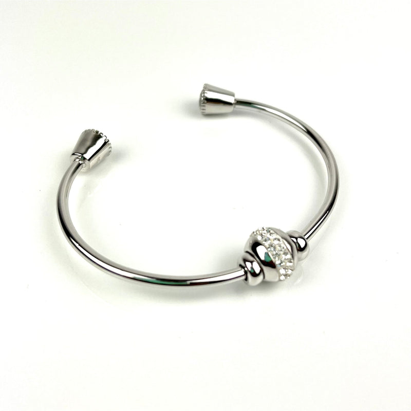 Swarovski silver outlet bangle