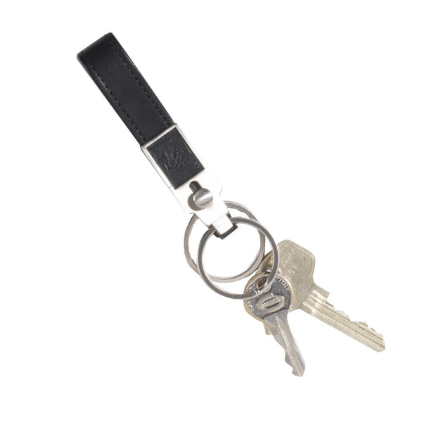 Tony Perotti Leather Key Ring (Black)