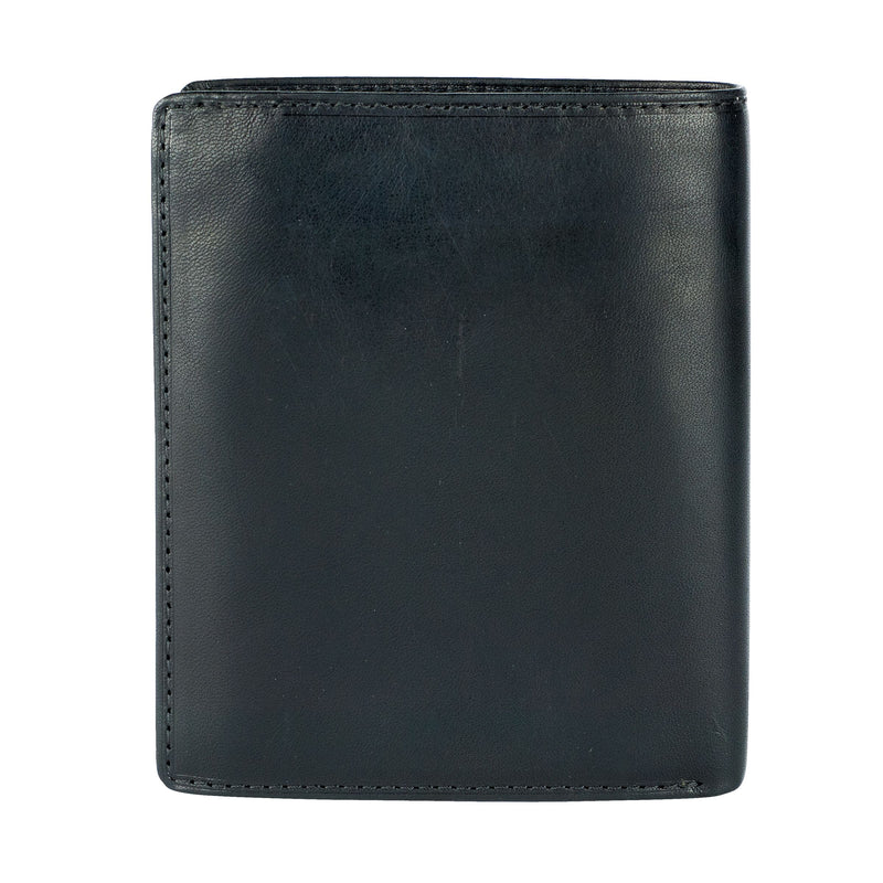 Tony Perotti Men's Vertical Billfold Wallet (Black) 3