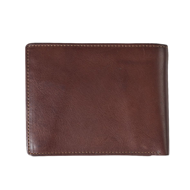 Tony Perotti Mens Large Billfold Wallet with RFID (Brown) 3
