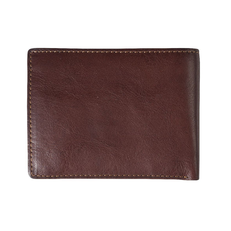 Tony Perotti Mens Standard Billfold Wallet with RFID (Brown) 3