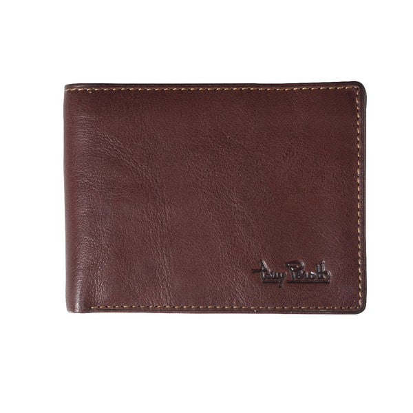 Tony Perotti Mens Standard Billfold Wallet with RFID (Brown) 2