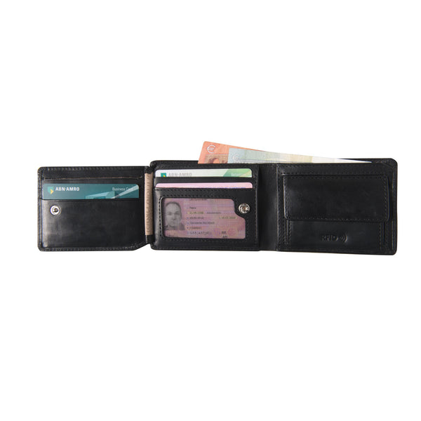 Tony Perotti Mens Standard Billfold Wallet with RFID (Black) 2