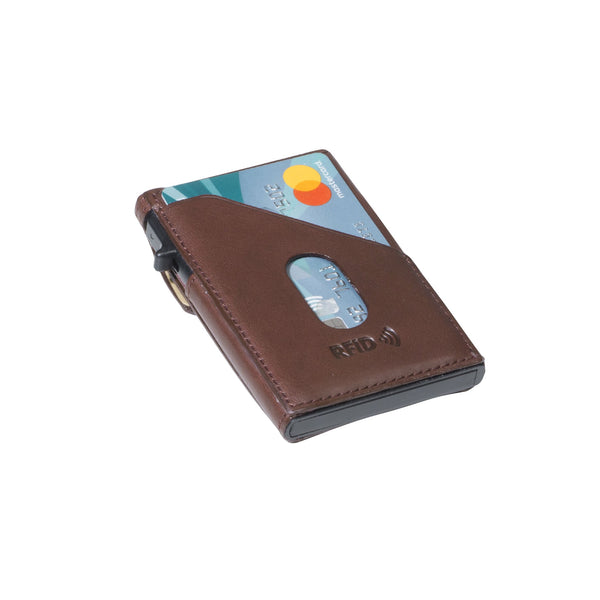 Tony Perotti Unisex FURBO Extra Slim Card Holder (Brown)