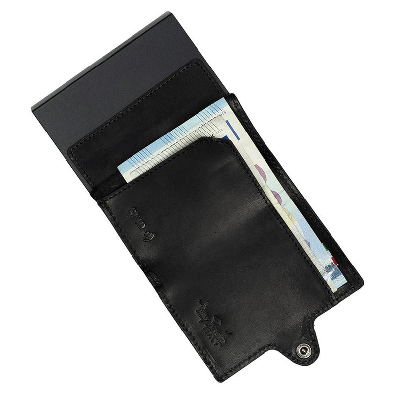 Tony Perotti Unisex Slim Card Holder (Black) 3