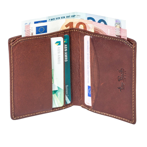 Tony Perotti Men's Slim Wallet with RFID (Brown)