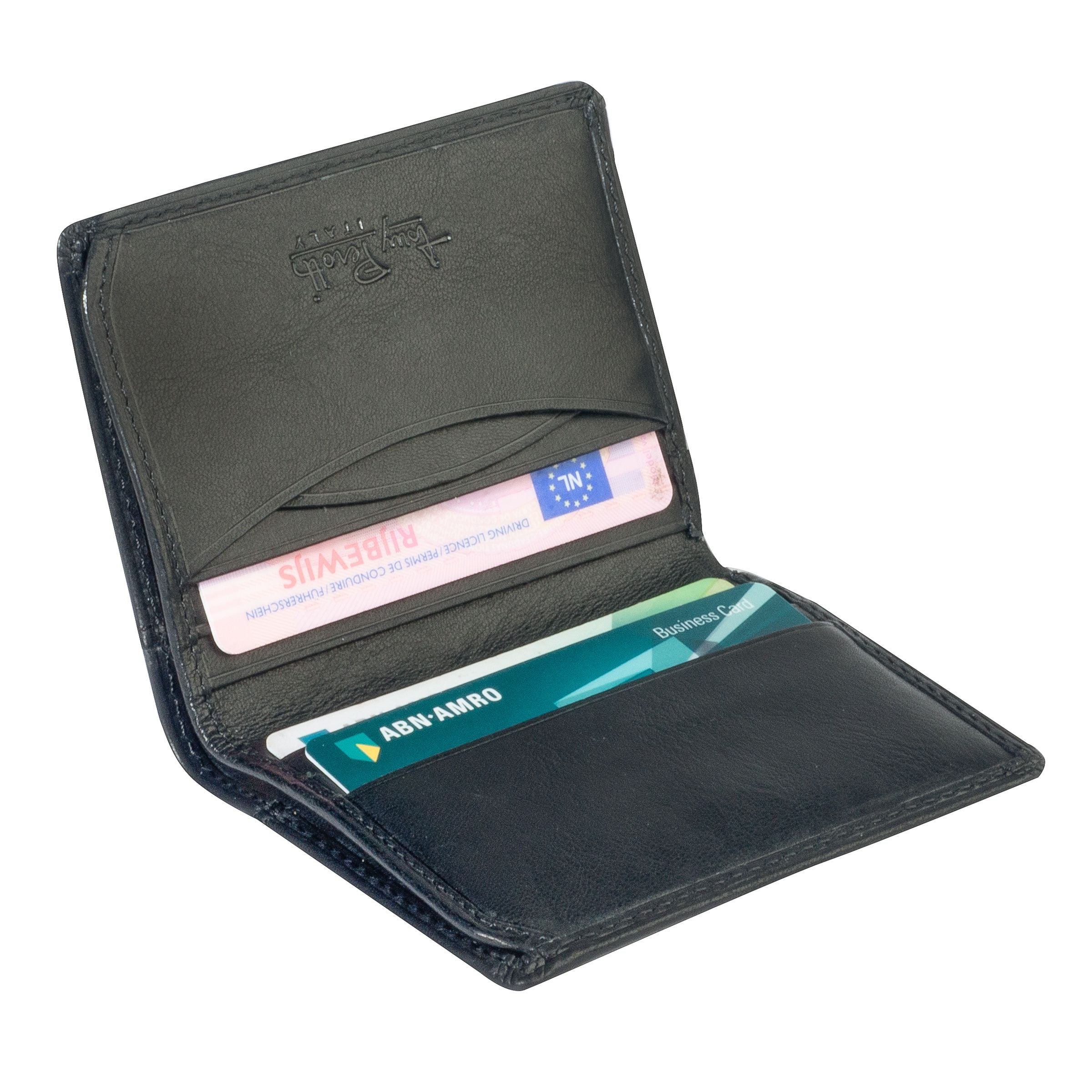 Tony Perotti Mens Slim Wallet with RFID (Black)