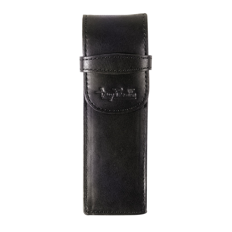 Tony Perotti Pen Pouch with flap for 2 pens (Black)