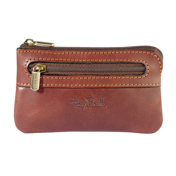 Tony Perotti Key Pouch with coin pocket (Brown)