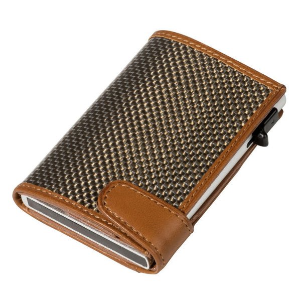 ony Perotti Men's FURBO Titanium Card Holder (Miele)